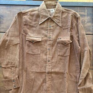 1970s Vintage Lee Corduroy Shirt Size L